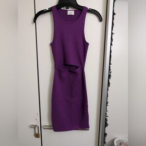 Never Worn Purple Wilfred Front Cut Out Mini Dress Size Xxs Perfect Condition
